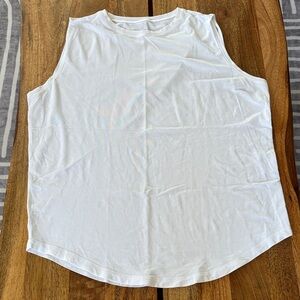 Lululemon Athletica White Brunswick Muscle Tank